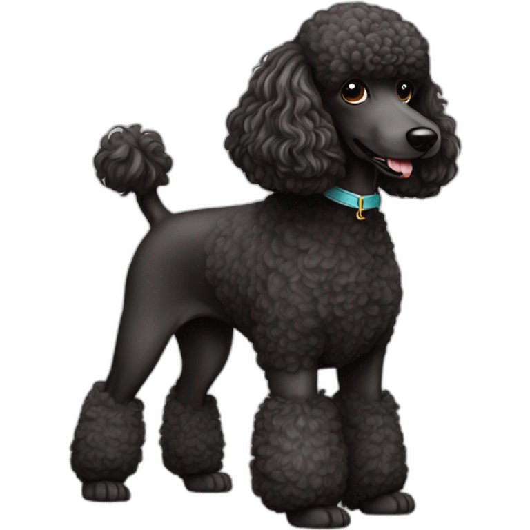 Dog Standart Poodle full-height emoji