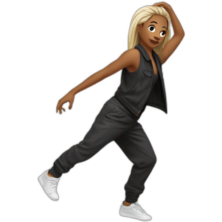 Dance person hip-hop emoji