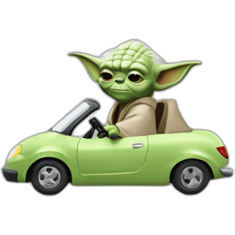 yoda driving car emoji