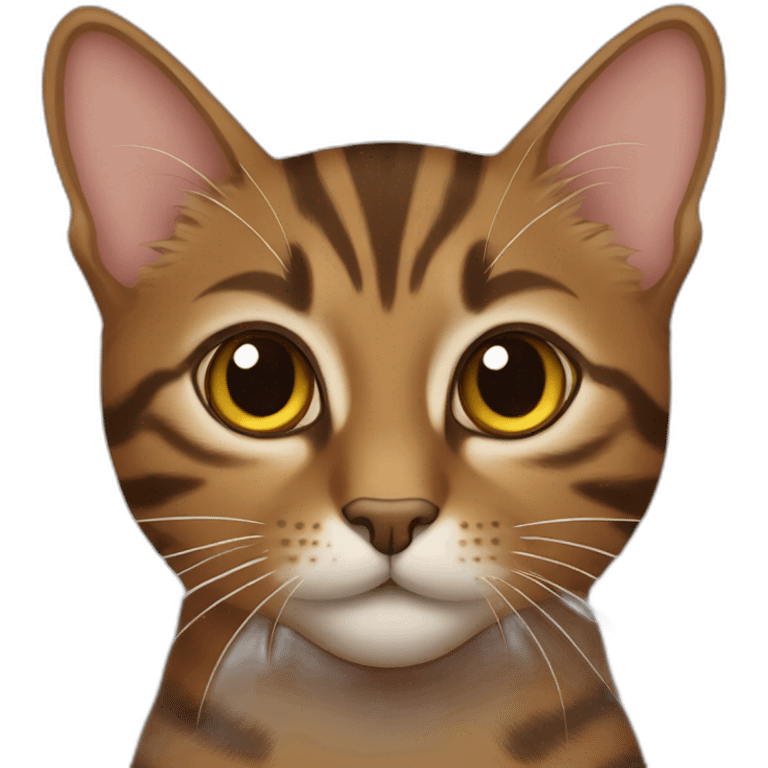 Brown tabby cat emoji