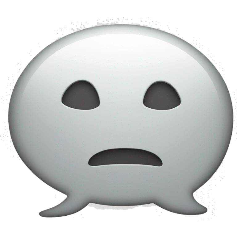 empty dialog bubble emoji