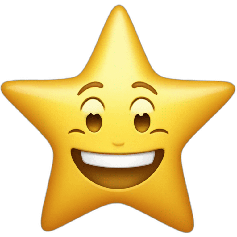 joyous widely smiling star emoji