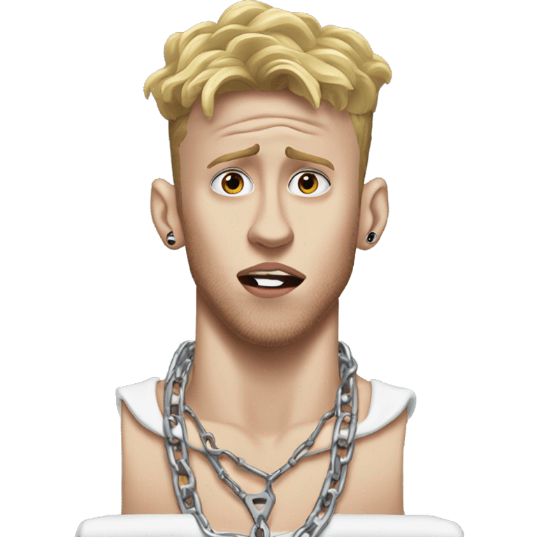 Machine gun Kelly in pain emoji