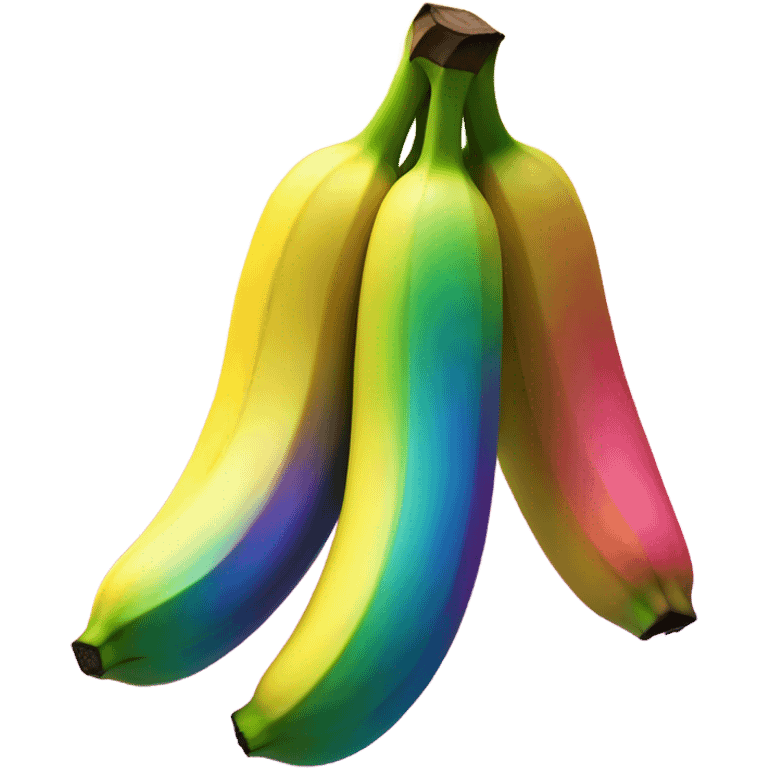 full rainbow banana emoji