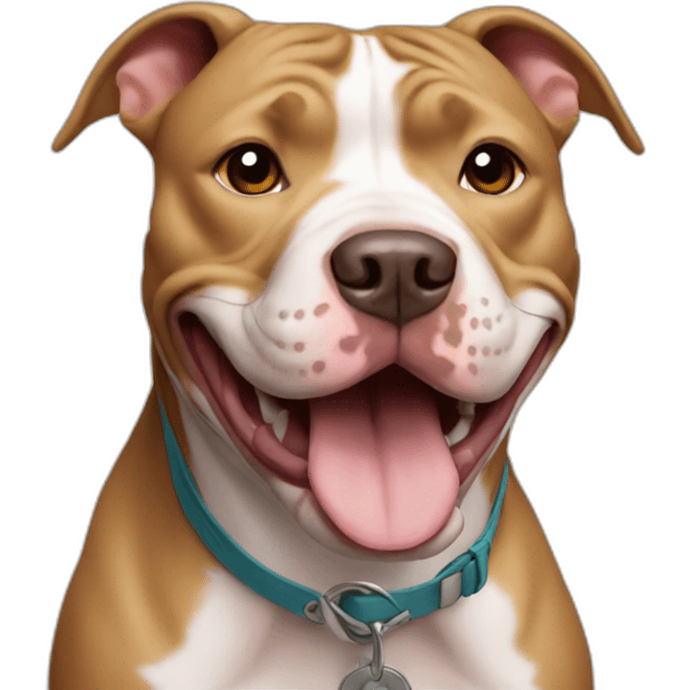 Happy pitbull emoji