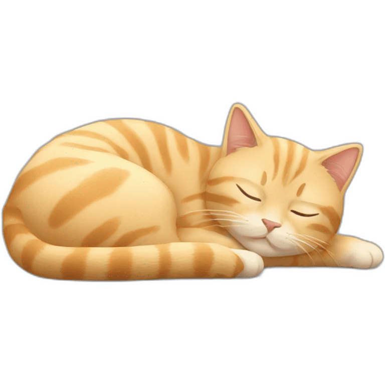 Blondie cat sleeping emoji