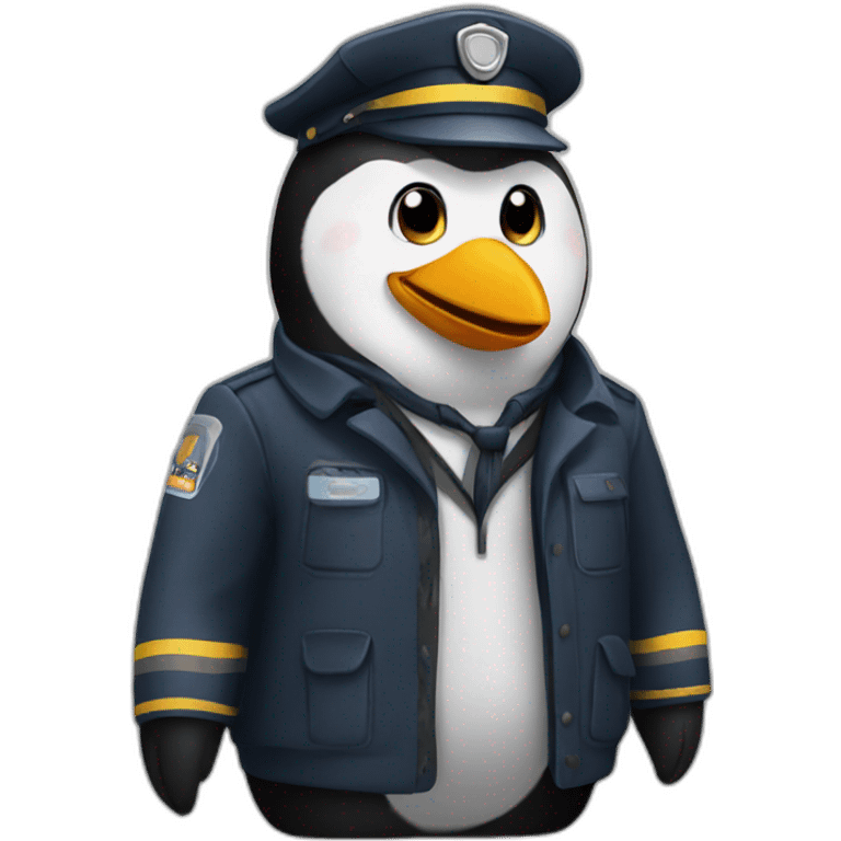 Train driver pinguin emoji