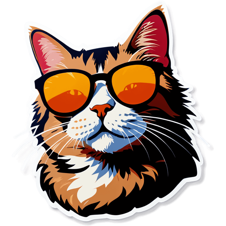 Cat with sunglasses emoji