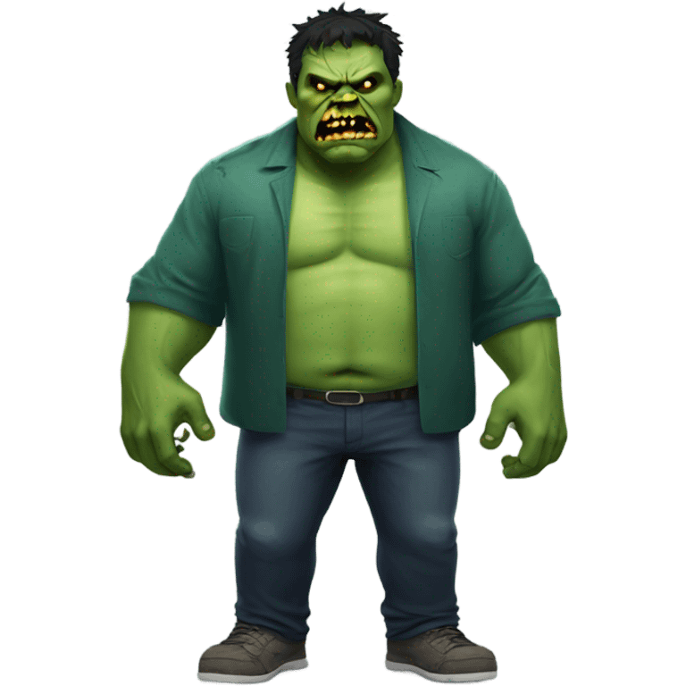 Fat Hulk Zombie  emoji