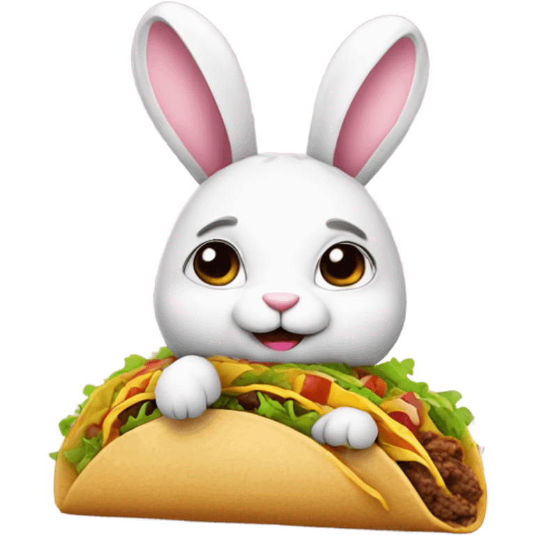 Bunny with a taco emoji