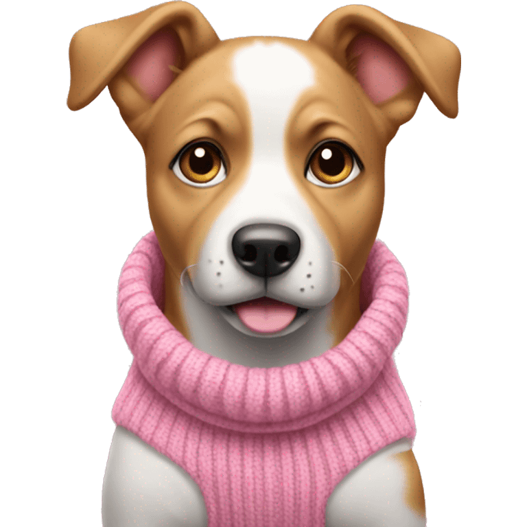 dog in pink sweater emoji