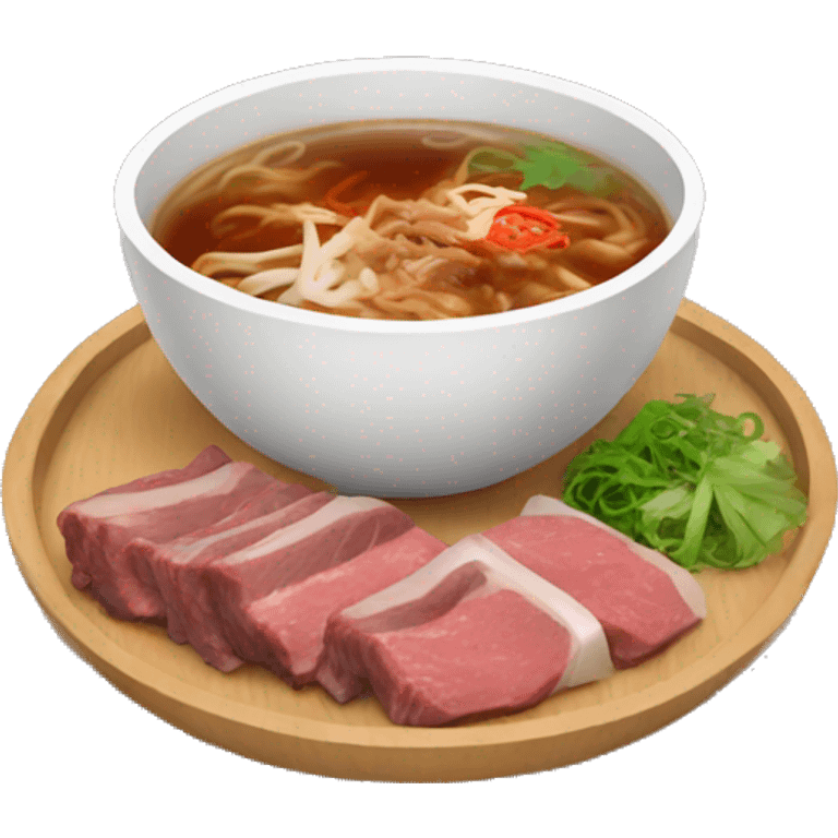 pho with beef emoji