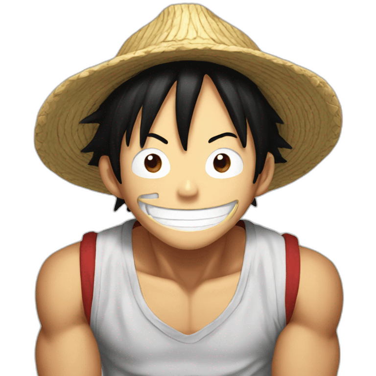 Luffy Say hi emoji