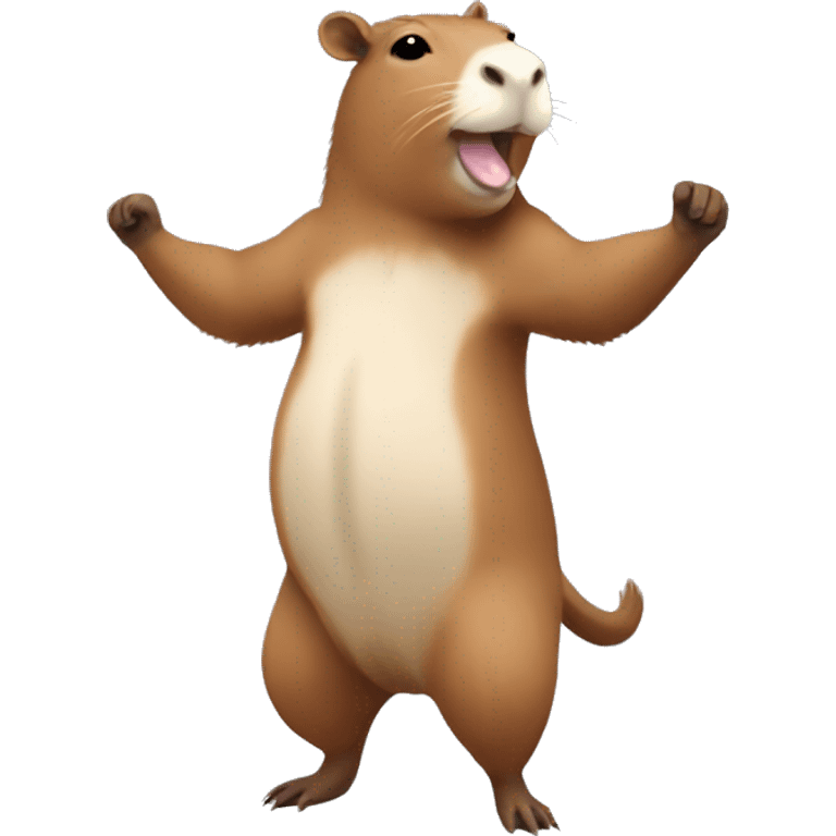 Dancing capybara emoji