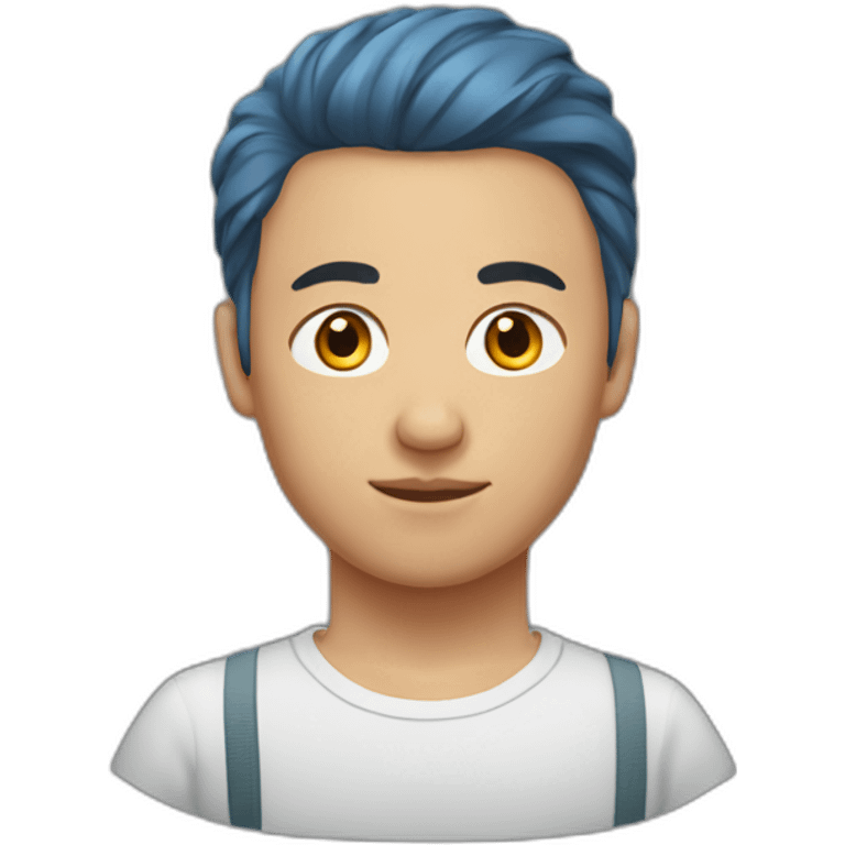 red-headed young Uzbek man emoji