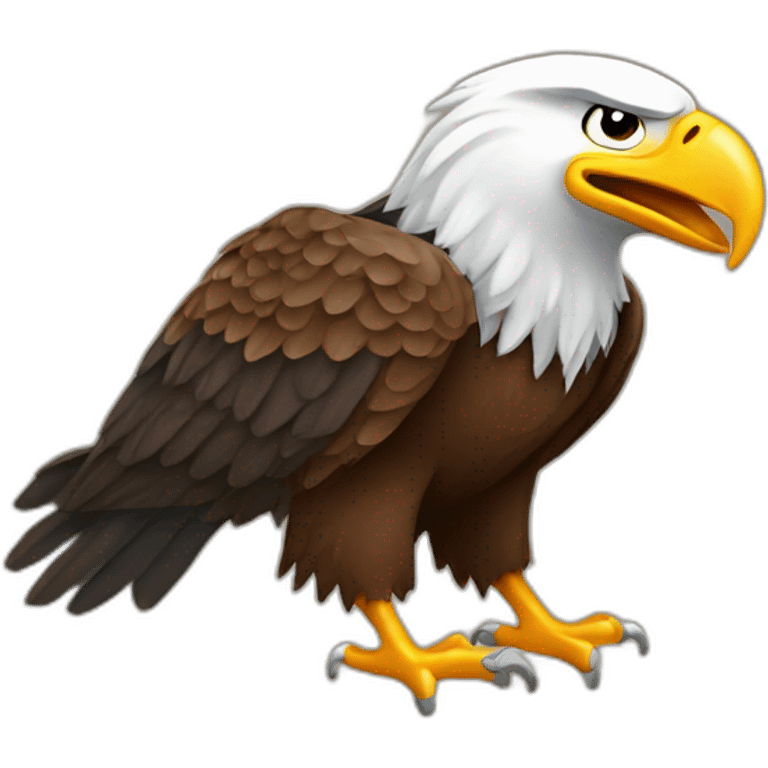 American Cowboy Bald Eagle emoji