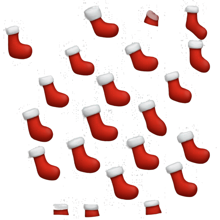 red Christmas stocking emoji