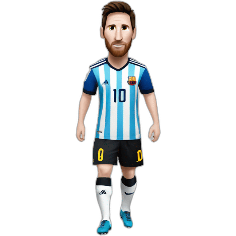 Messi avec une chèvre emoji