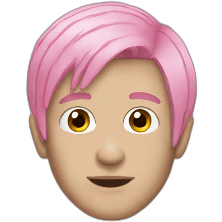 Lil peep with pink hair emoji