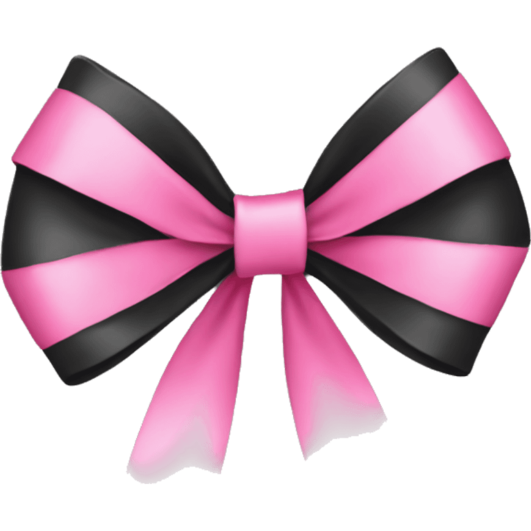 bow black and pink emoji