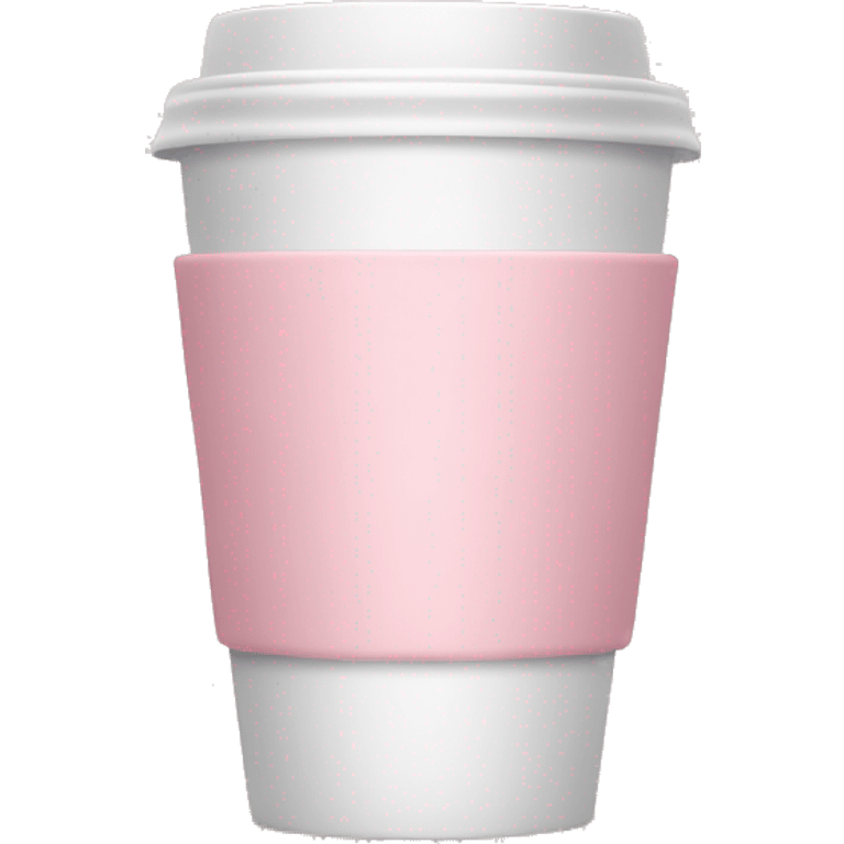 Pastel pink coffee cup emoji