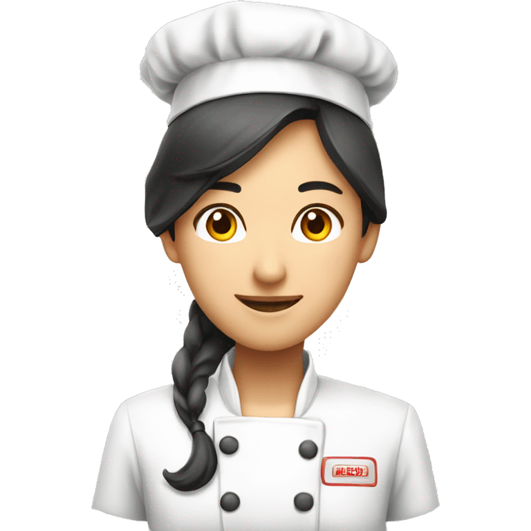 Handsome Male asian chef and an attractive female asian nurse emoji