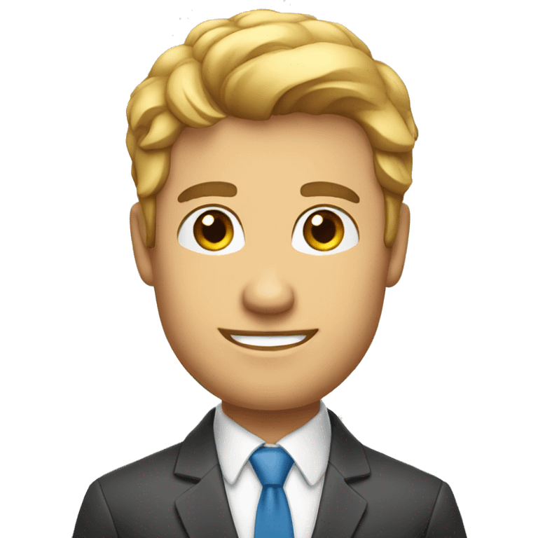 handsome sales executive emoji