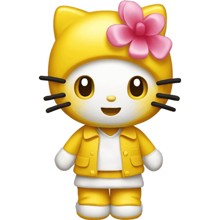 Yellow hello kitty emoji emoji