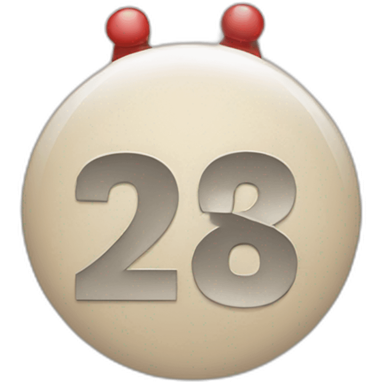 single date calendar for 28 dec emoji