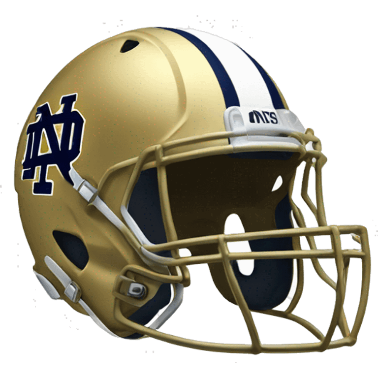 Notre dame fighting Irish gold helmet emoji