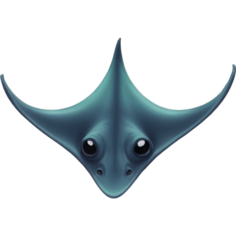 Aesthetic manta ray emoji