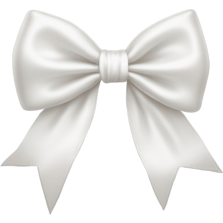 white satin bow emoji