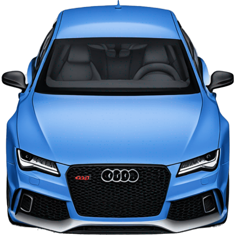 Audi RS7 ABT blue emoji