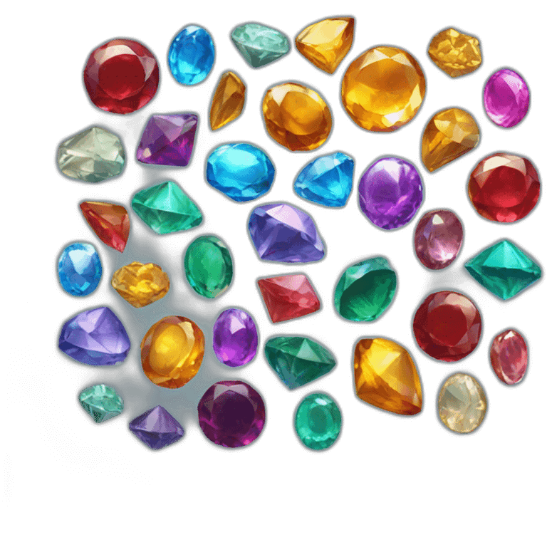 pile of gems casual ui emoji