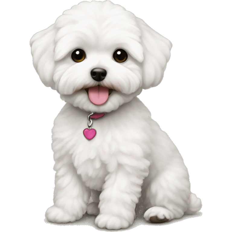 White maltipoo emoji