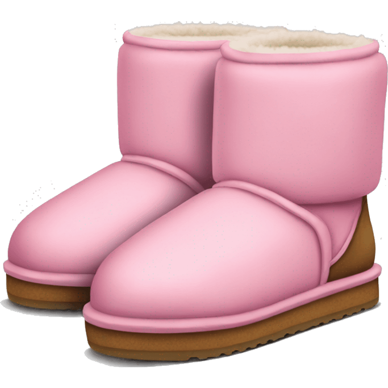 Pink slippers Uggs with platform  emoji