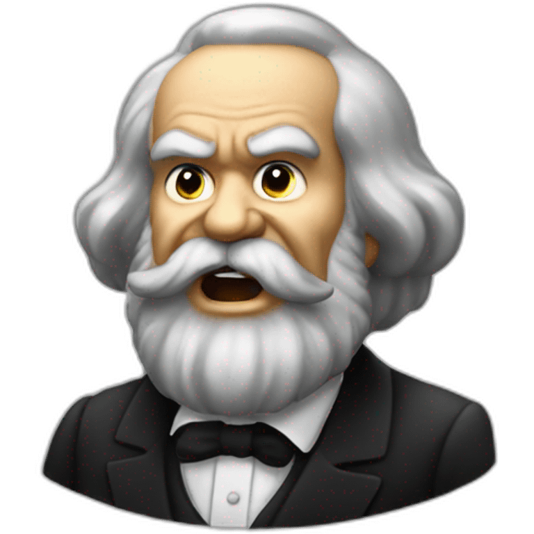 karl marx screams in the phone emoji