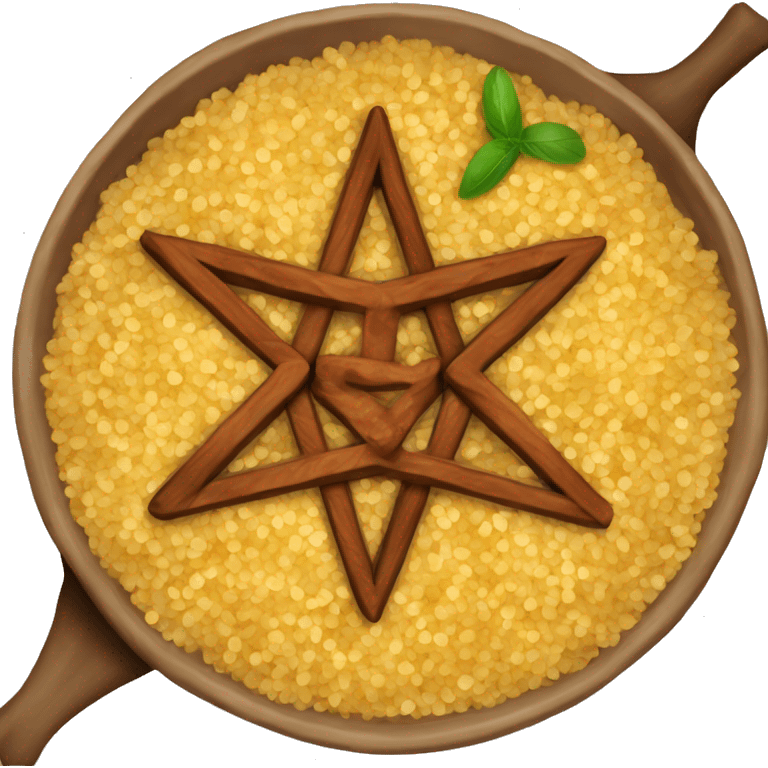 Moroccan couscous dish emoji