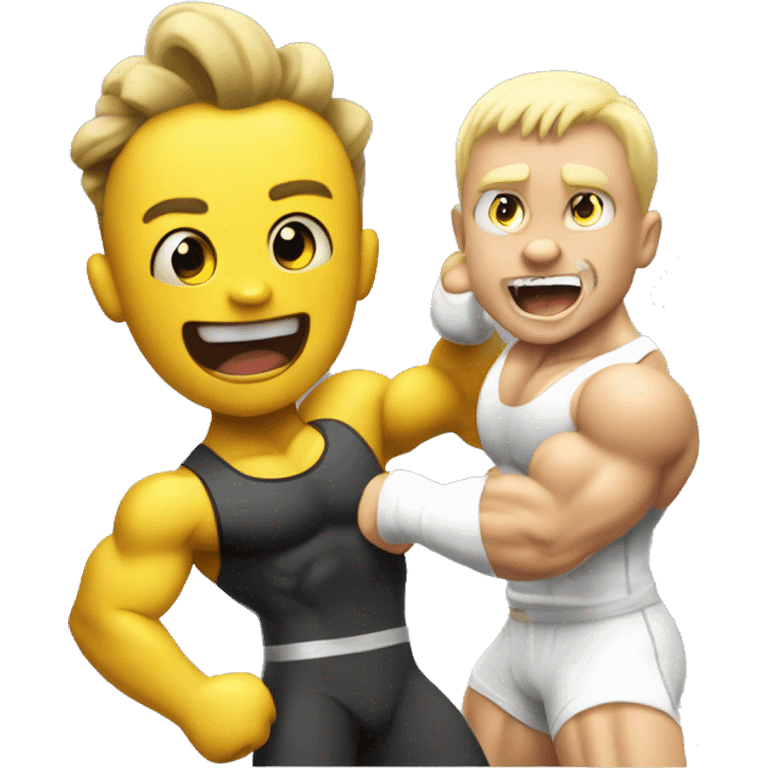 Pikach cheering a white bodybuilder in training  emoji