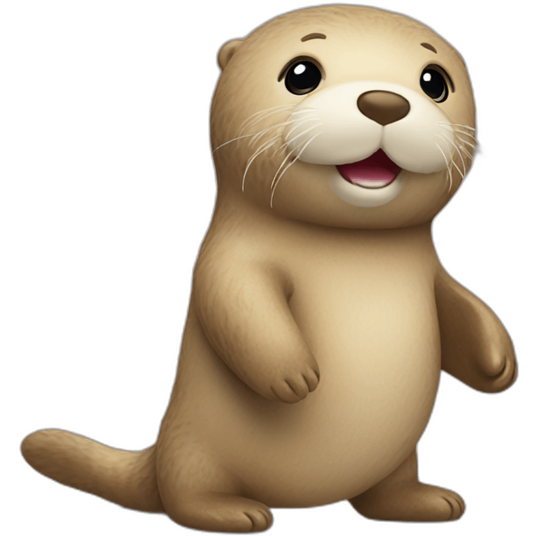 sea otter doll  emoji