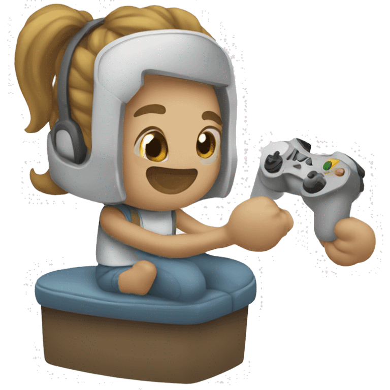 a person that is playing a game emoji