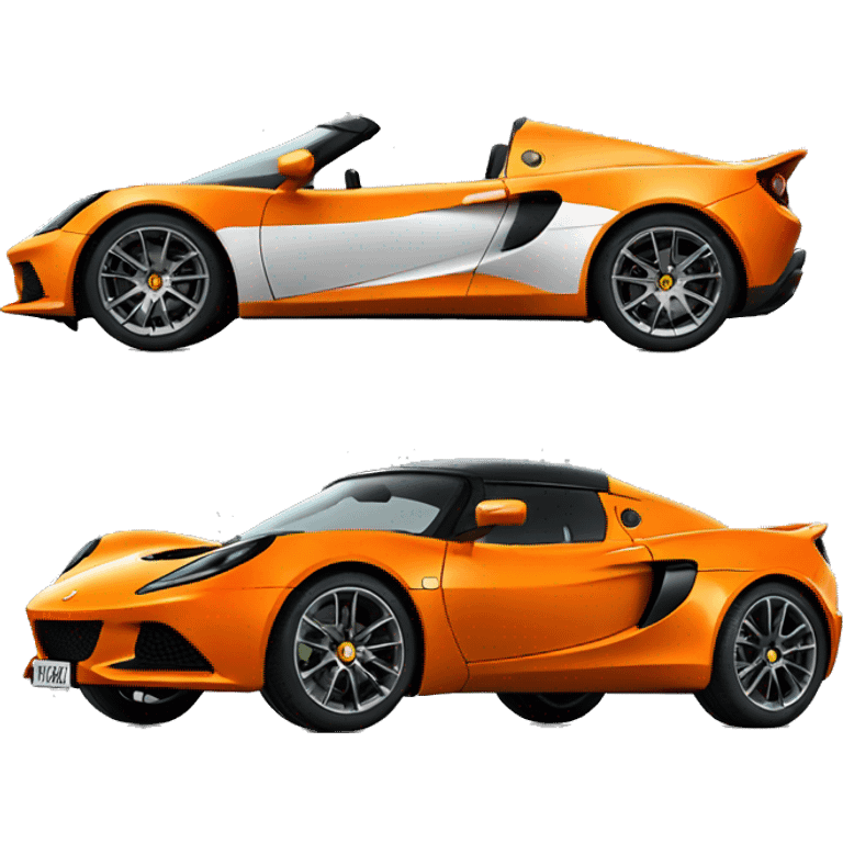 Lotus car orange emoji