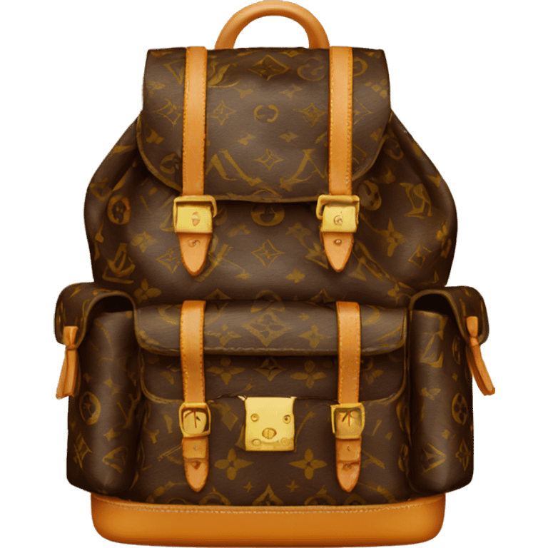 Louis Vuitton backpack emoji