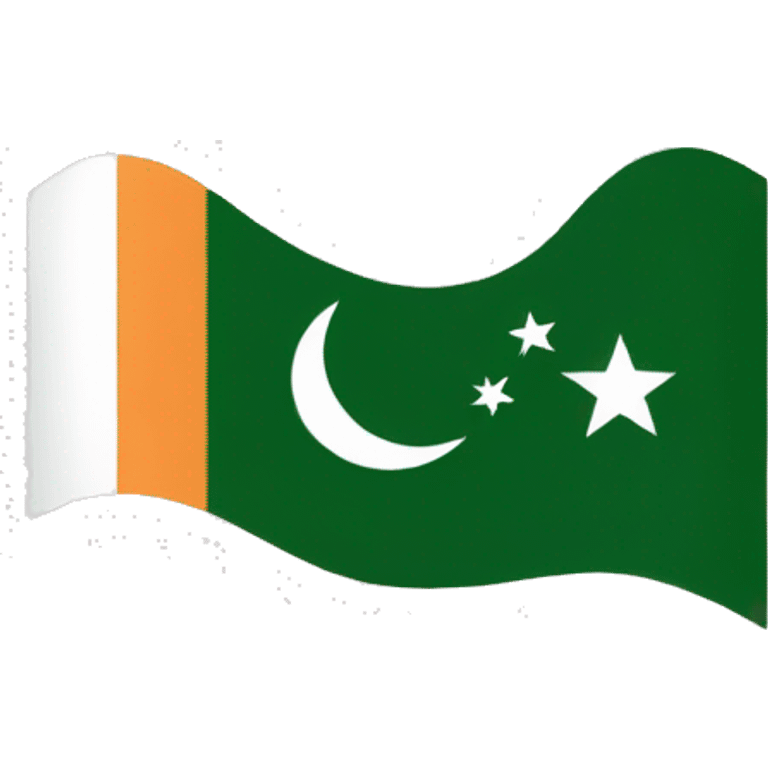 Indian and Pakistani flag combined emoji