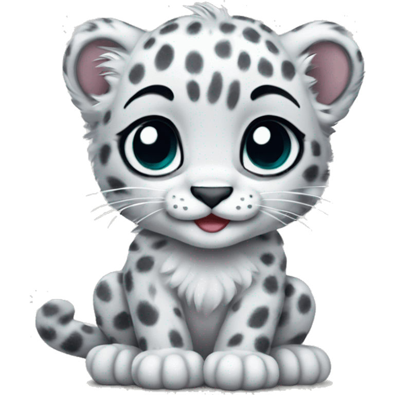 Baby snow leopard  emoji