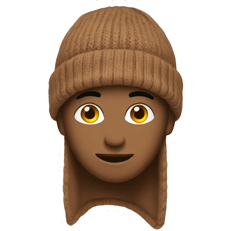 Brown Beanie emoji