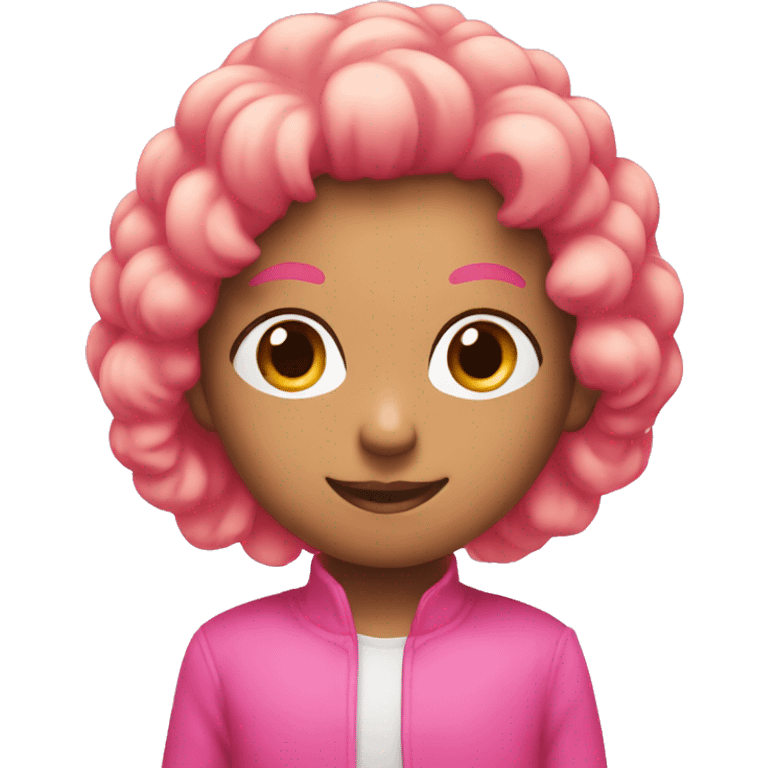 A word is Power with pink and puffy emoji