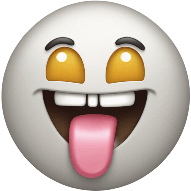 Cute emoji with tongue emoji