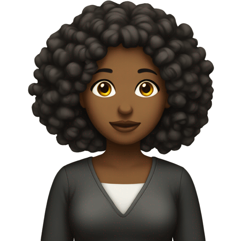 Bible Afro Latina girl study  emoji