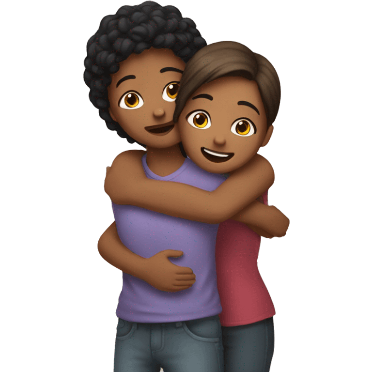 hugging bestie emoji